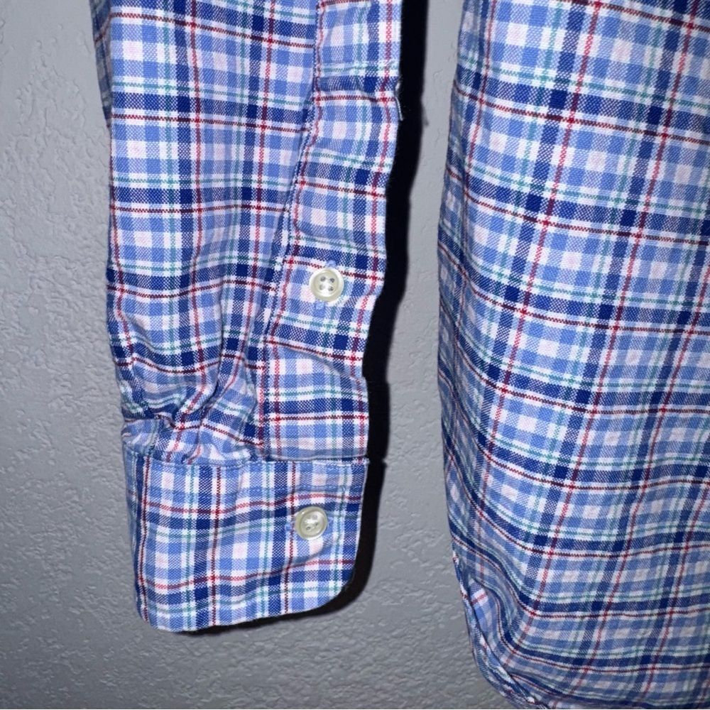 Ralph Lauren Blue Plaid Button Down Shirt - Picture 8 of 8